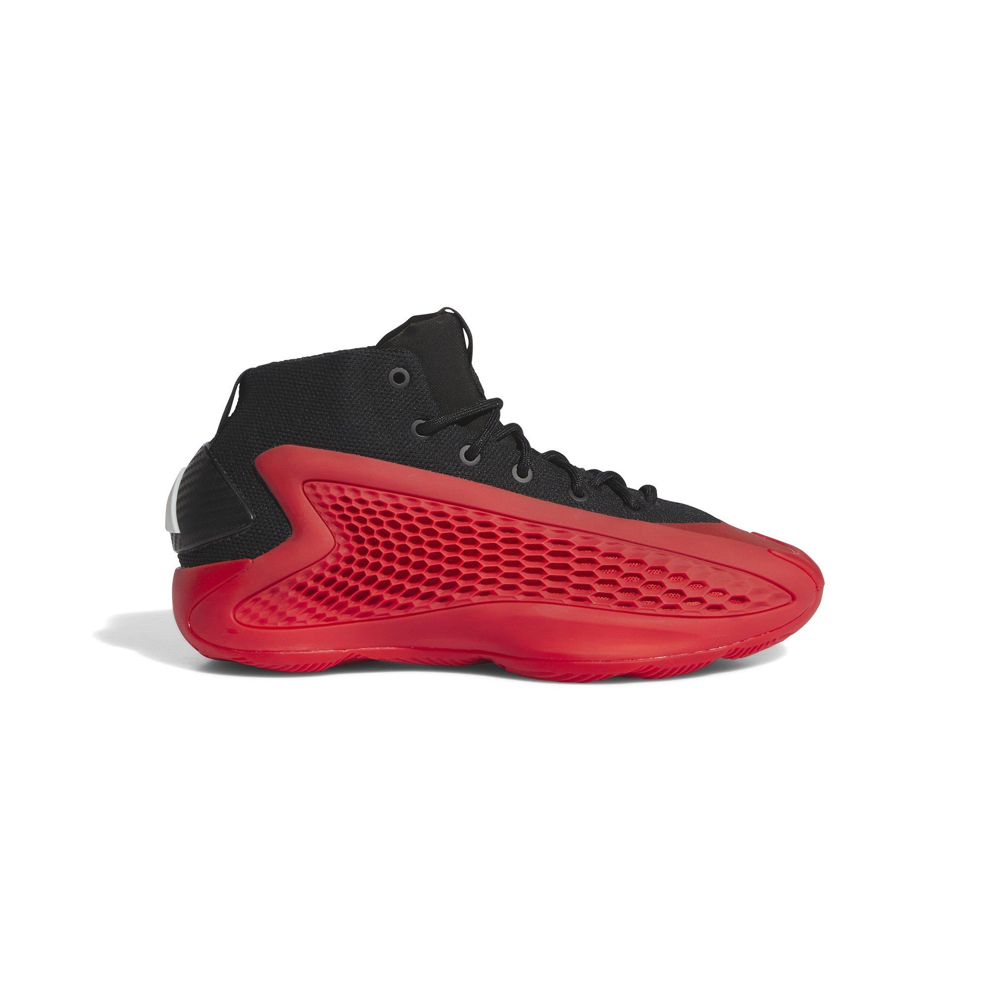 adidas Anthony Edwards 1 "Pure Ruby" Grade School Kids' Basketball Shoe